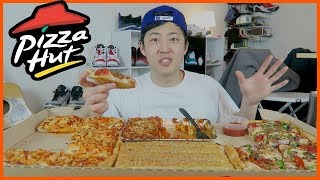 Pizza Hut Big Dinner Box(with meaty marinara pasta) Mukbang | Dongdigity