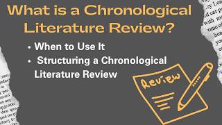 What is a Chronological Literature Review?