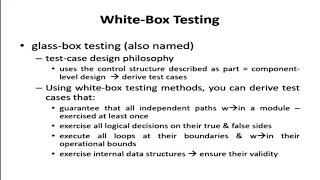 Basis Path Testing, White Box Testing, Black Testing