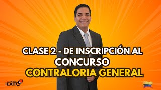 Clase 2 Para Inscribirse al Concurso Contraloría General 2025