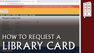 How to Request a Library Card Online Tutorial w/AHMFL