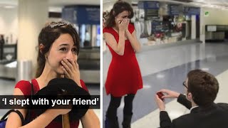Cheating Girlfriend Gets Humiliated During Wedding Proposal...