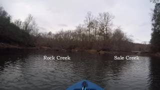 Paddling Sale Creek, Tennessee December 2016