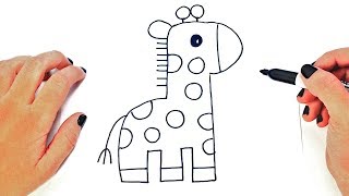 How to draw a Giraffe Step by Step | Easy drawings