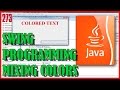 JAVA Swing programming - Using sliders to mix colors of Label