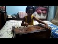 rayee trying to sing with her harmonium at kirnahar birbhum