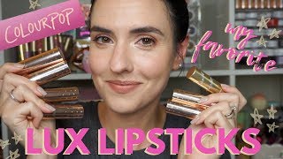 My Favorite ColourPop Lux Lipsticks | Lip Swatches of My Top Shades!