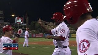 NYY@LAA: Stewart plates Kendrick with groundout