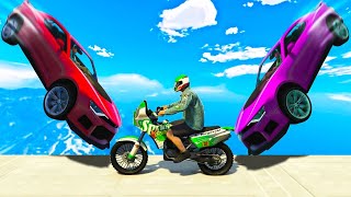 GTA V Online: MOTO vs CARROS - A MITADA do KAMIKAZE!