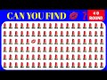 【Easy, Medium, Hard Levels】 Can you Find the Odd 👄 Emojis in 15 seconds? 30 Rounds #01