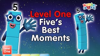 All the Best Five Moments! | Level 1 | Numberblocks