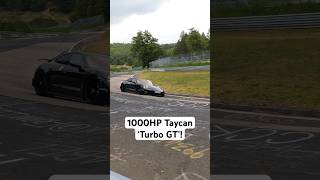2024 Porsche Taycan Turbo GT spotted! 1000hp? #porsche #nurburgring