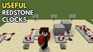 ESSENTIAL Minecraft Bedrock Redstone Clocks