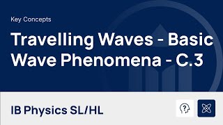 Travelling Waves - Basic Wave Phenomena [IB Physics SL/HL]