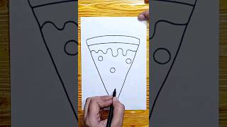 Yummy pizza slice drawing #viral #shorts #ytshorts #pizza #drawing #tasty #easy @learntomakewithsam