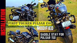 LLUVIA SADDLE STAY FOR PULSAR 150 | MODIFIED PULSAR FOR TOURING BY LLUVIA INDUSTRIES | PULSAR 150