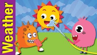 Weather Song for Kids | Sunny, Cloudy, Rainy, Snowy | Kindergarten & ESL | Fun Kids English