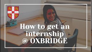 Become an intern at Cambridge University | How to do it (detailed)