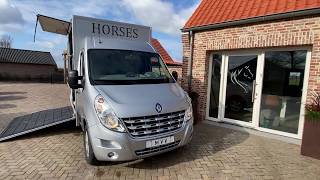 ***VERKOCHT*** Schitterende Renault paardenwagen uit 2013 met hengstenuitvoering