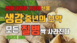 신이 내려준 치료의 선물 생강 중년의 보약 효능20가지