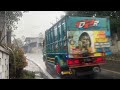 beauty of a charming village walking in the rain with strong winds fall asleep instantly