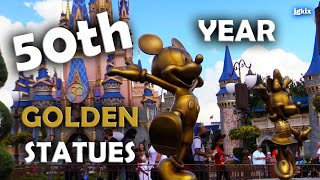 Walt Disney World 50th Year Golden Statues