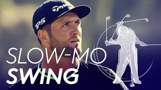 Jon Rahm's golf swing in Slow Motion