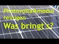 Photovoltaik-Modul reinigen - Was bringt es?