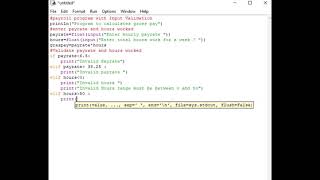 Payroll Program with Input Validation