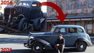 Wrecked Vintage Car - 1935 Dodge - Full Restoration
