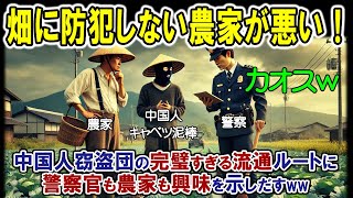 【海外の反応】畑に防犯しない農家が悪い！中国人窃盗団の完璧すぎる流通ルートに、警察官も農家も興味を示しだすww【キャベツ高騰】