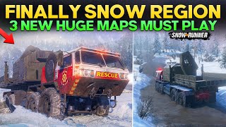 Finally New Huge Snow Region with 3 maps \u0026 23 Contracts in SnowRunner Everything You Need to Know