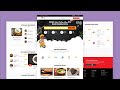 Complete Responsive Food / Restaurant Website Design Using HTML / CSS / JAVASCRIPT - From Scratch