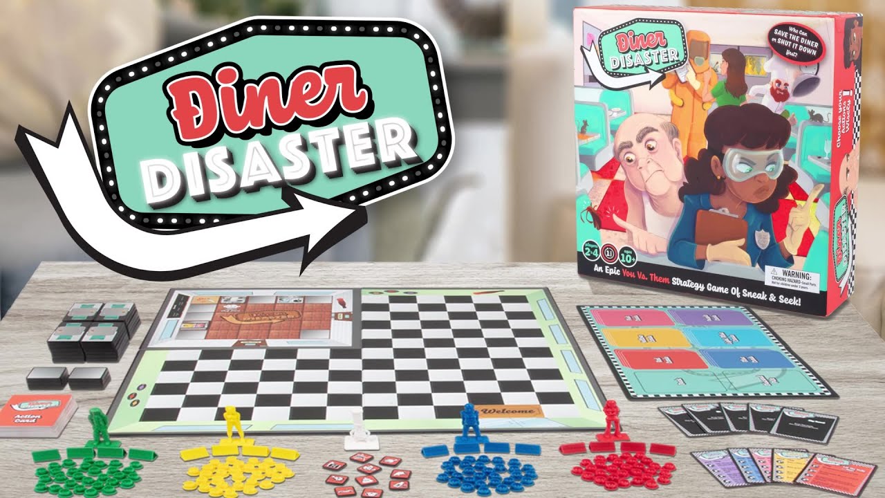 Diner Disaster Board Game An Epic You Vs Them Strategy Game Of Sneak