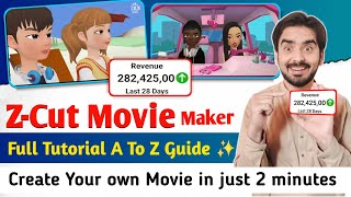 Z-Cut Movie Maker !! Z cut movie maker Tutorial !! How to Make cartoon animation