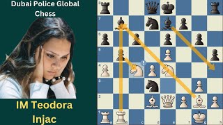 Girl Power! IM Teodora Injac vs GM Hans Moke Niemann II Round 1 II Dubai Police Global Chess