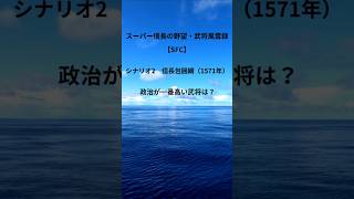 【SFC】スーパー信長の野望・武将風雲録　シナリオ2　信長包囲網（1571年）政治が一番高い武将は？