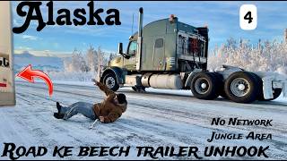 Solo Border Crossing America's Remote State ALASKA in Extreme Cold | Truck Driver | 690