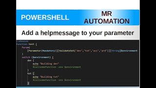 PowerShell - Help message
