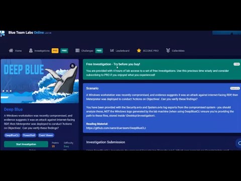 BTLO | Deep Blue Investigation | Walkthrough | Blue Team Labs