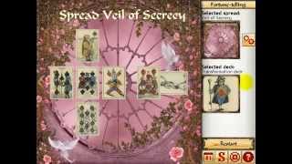Playing cards fortune telling tutorial - mobile app instructions
