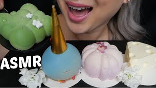 Mousse Cakes ASMR *Matcha, Lychee, Raspberry and Cheese Cakes Relaxing Soft Eating Sounds| N.E