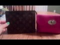 Size comparison of the Mulberry Locked Cosmetic Pouch & Louis Vuitton Toiletry 19 Cosmetic pouch