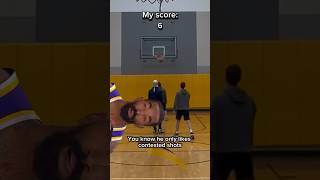 CONTESTED SHOTS ONLY basketball challenge! #shorts