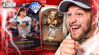 I GOT THE NEW 99 AARON JUDGE, AND WILLIE MAYS! MLB The Show 24