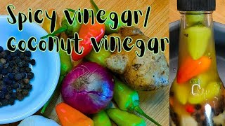 Easy homemade sukang sawsawan | Sukang paombong | Spicy coconut vinegar dipping sauce