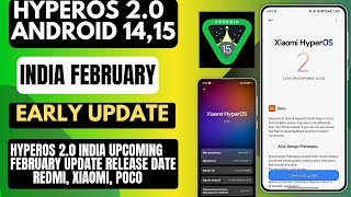 HyperOS 2.0 India February Early Update \u0026 India Update Roadmap \u0026 15+ Device's Get HyperOS 2.0 In Feb