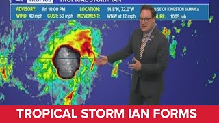 Friday night Tropical Storm Ian Update:  Moving through Caribbean