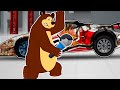 Rescue and restore a car that fell into the river - Modern repair technology | Garage Animation