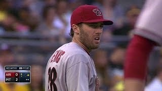 ARI@PIT: Evans starts a double play in the 4th inning